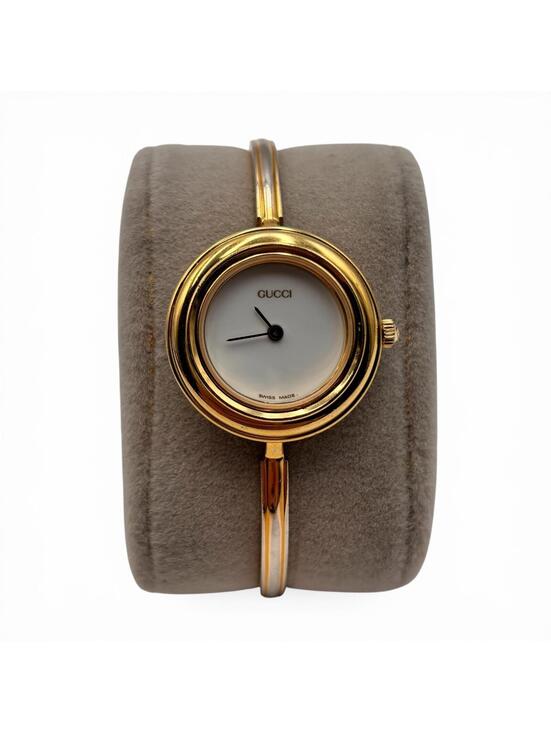 Accessories - Gucci Gold Tone Interchangeable Bezel Bangle Watch Set